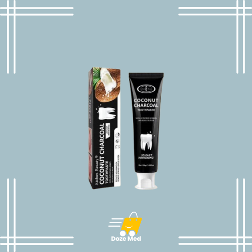     Coconut & Charcoal Toothpaste In Pakistan - Natural Teeth Whitening – Doze Med