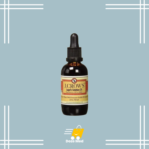     J Crow's Lugol's Solution 2% In Pakistan - Pure Iodine Supplement – Doze Med