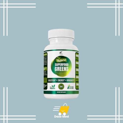     Organic Vegan Super Greens Capsules In Pakistan - Detox Superfoods – Doze Med