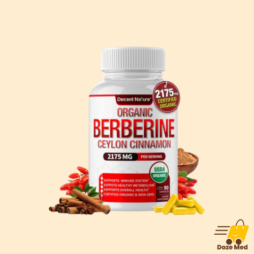 Decent Nature Organic Berberine Ceylon Cinnamon 2175mg Berberine Capsules In Pakistan