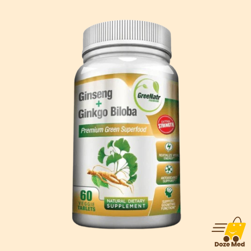 GreeNatr Ginseng Plus Ginkgo Biloba Capsules